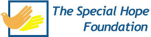 Logo of the Special Hope Foundation: two hands with one hand looking like a bird