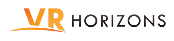 Logo that says VR horizons with the letters 'VR' bolded